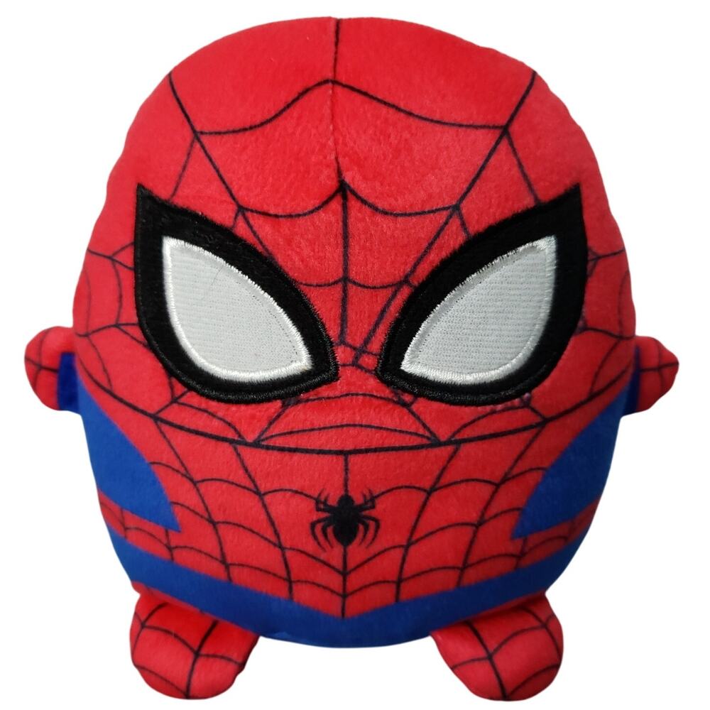 Marvel Cuutopia Spiderman 6" Plush Toy 2022 Mattel Red & Blue